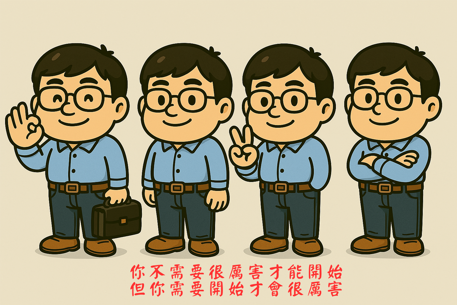 你不需要很厲害才能開始